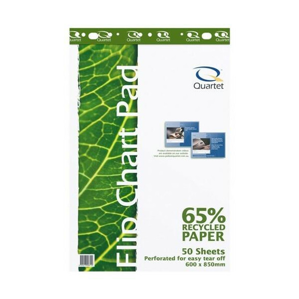 Quartet Flipchart Pad 50 Sheets Recycled QTTFP3000