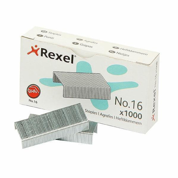 Rexel No.16 Staples 24/6mm Box1000 X CARTON of 20 R06121