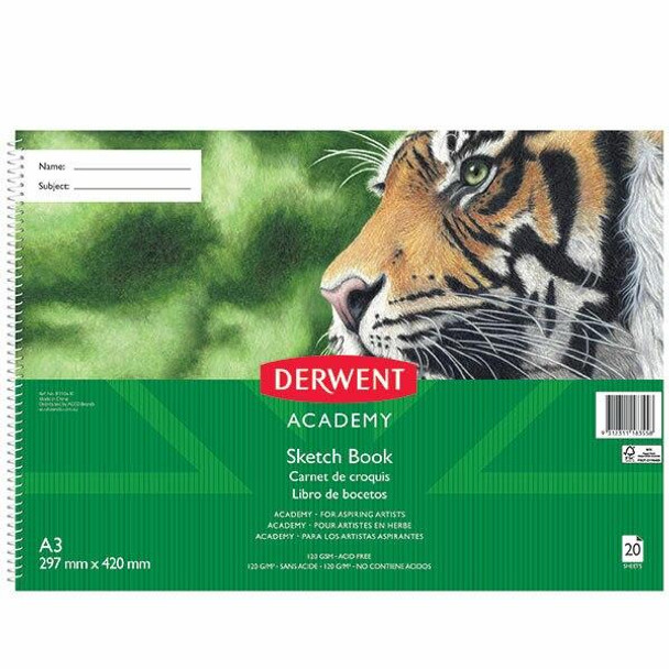 DERWENT Academy Sketch Book Pp 4c Landsscape A4 20sht X CARTON of 5 R310430