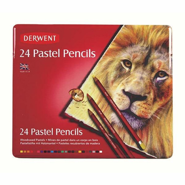DERWENT Pastel Pencil Tin 24 X CARTON of 3 R32992