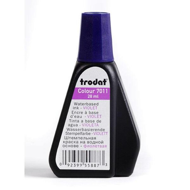 Trodat 7011 Stamp Pad Ink 28ml Violet X CARTON of 10 T70116