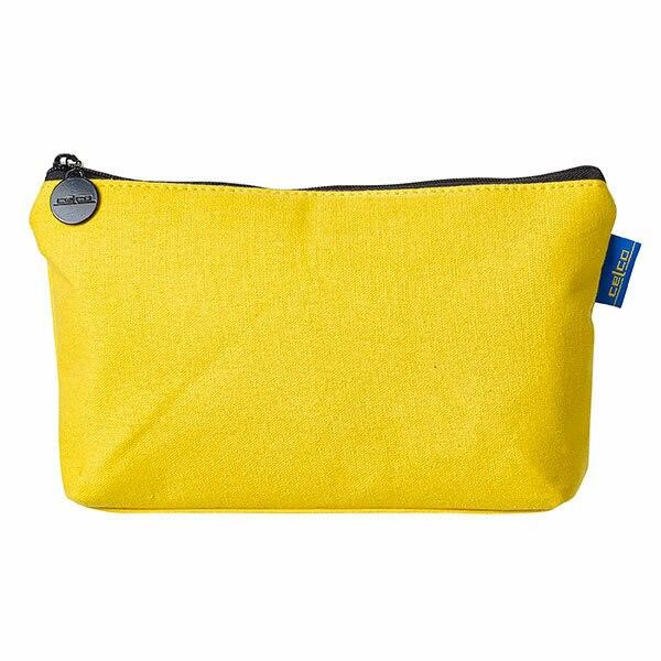 Celco Pencil Case Canvas Barrel Yellow X CARTON of 12 30023