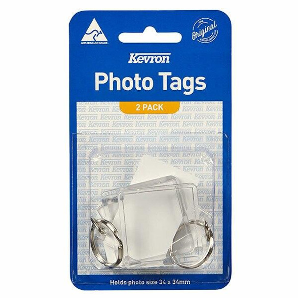 Kevron ID57 Photo Tags Square Pack 2 47456