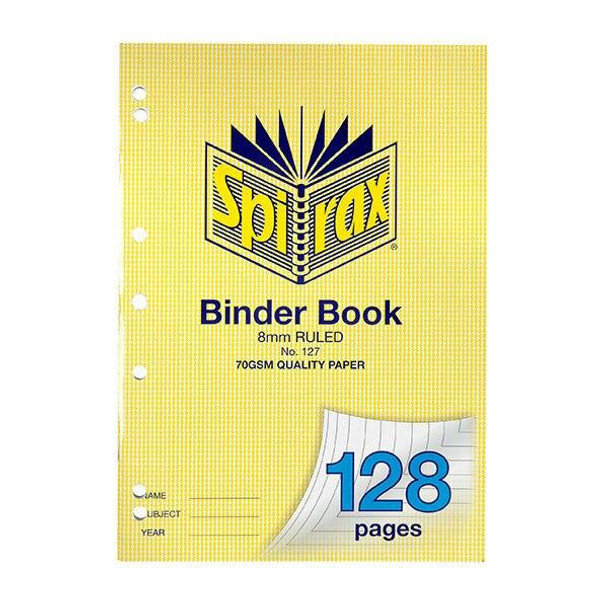 Spirax 127 Binder Book A4 128 Page X CARTON of 10 56127