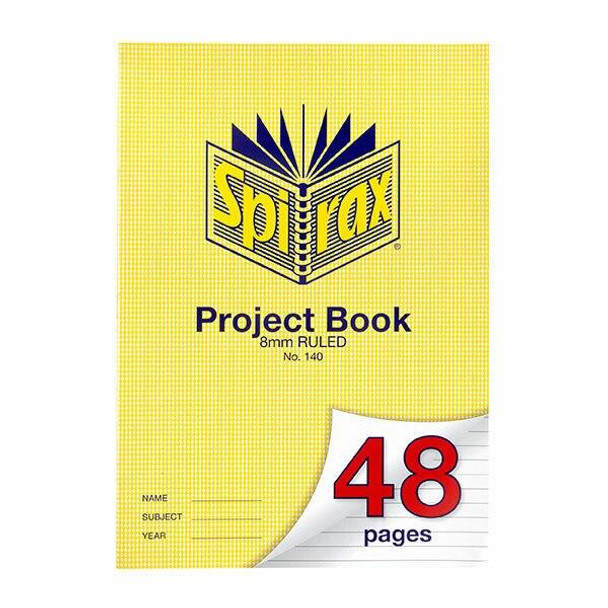Spirax 140 Project Book A4 48 Page 8mm X CARTON of 20 56140