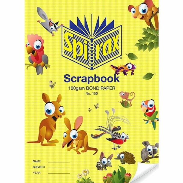 Spirax 150 Scrapbook 64page 335x245mm 100gsm X CARTON of 10 56150P