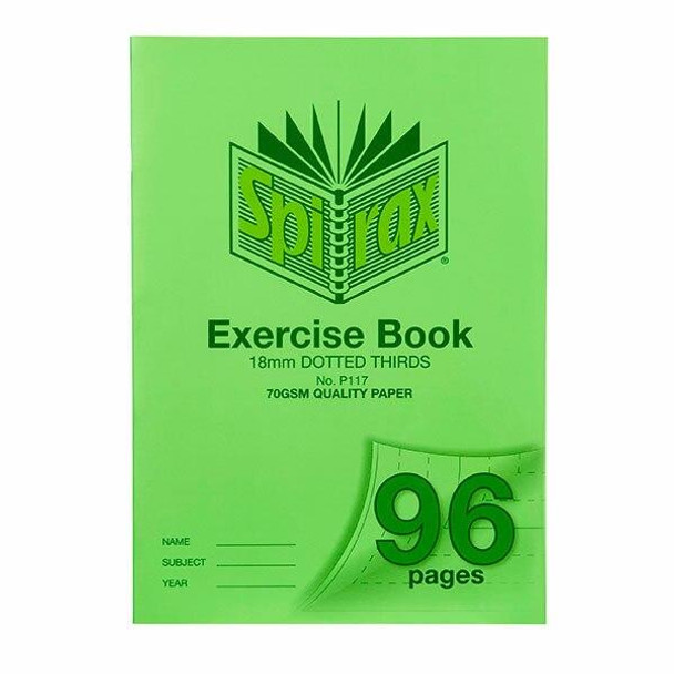 Spirax P117 Exercise Book A4 18mm Dt 96page X CARTON of 10 56117P