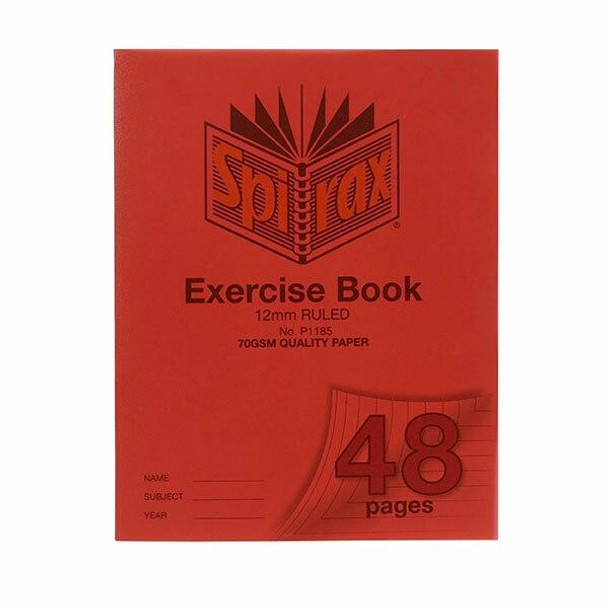 Spirax P118a Exercise Book A5 12mm 48page X CARTON of 20 56118P5