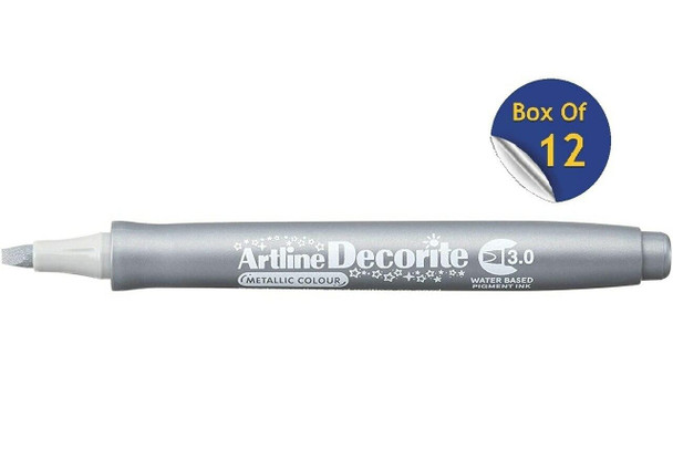 Artline Decorite Metallic 3.0 Silver BOX12 140332