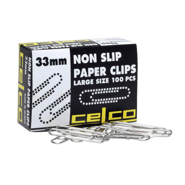 Celco Paper Clips 33mm BOX10 0205940
