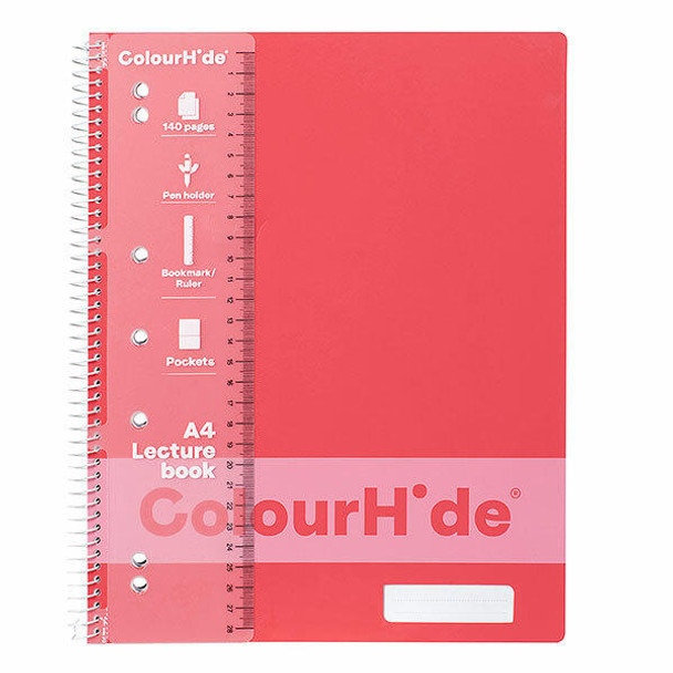 Colourhide Lecture Book A4 140page Watermelon X CARTON of 10 1719518J