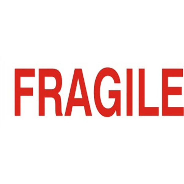 Deskmate Pre-Inked Office Stamp Fragile Red 0317270