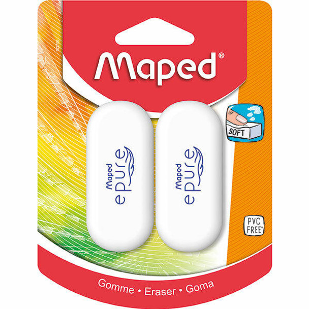 Maped Epure Eraser Pack of 2 X CARTON 24 8103700