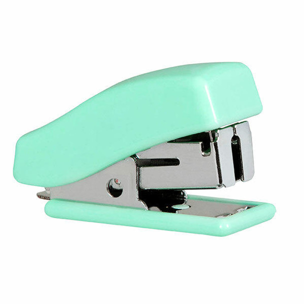 Marbig Mini Stapler W/Staples Pastel Green X CARTON of 12 975428PAGN