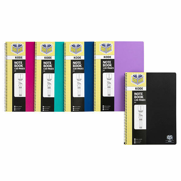 Spirax Kode Notebook P957 A4 120page X CARTON of 25 569570SRT