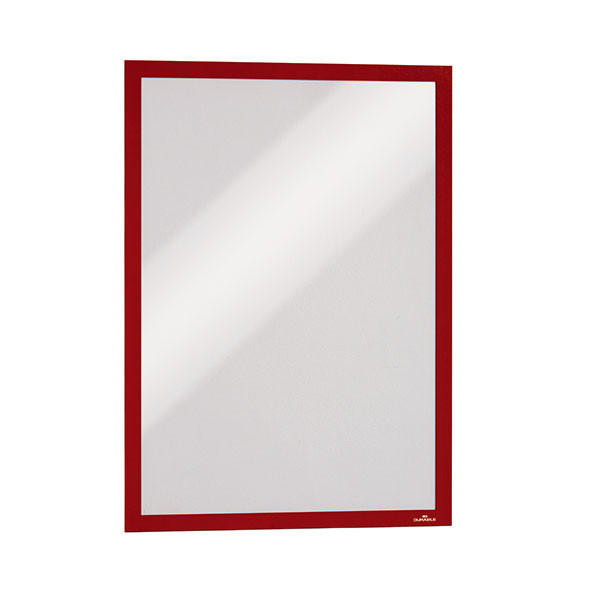 DURABLE Duraframe Sign Holder A3 Red Pack2 X CARTON of 5 487303