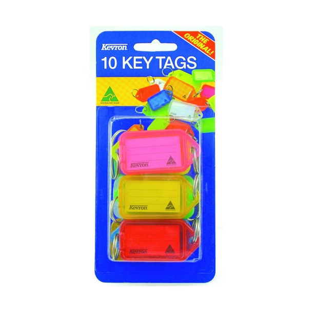 Kevron ID5 Keytags Bw Assorted Pack 10 X CARTON of 6 46944BW