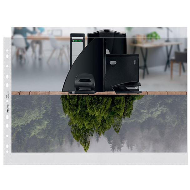LEITZ Recycle Sheet Protectors A3 Landscape Pack25 X CARTON of 4 40190003