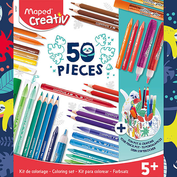 Maped Creativ Colouring Kit 50 Pieces X CARTON of 4 8907037