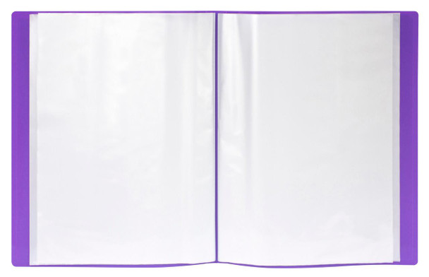 Marbig Non-Refillable Display Book 40 Pocket Purple X CARTON of 10 : 2003919 