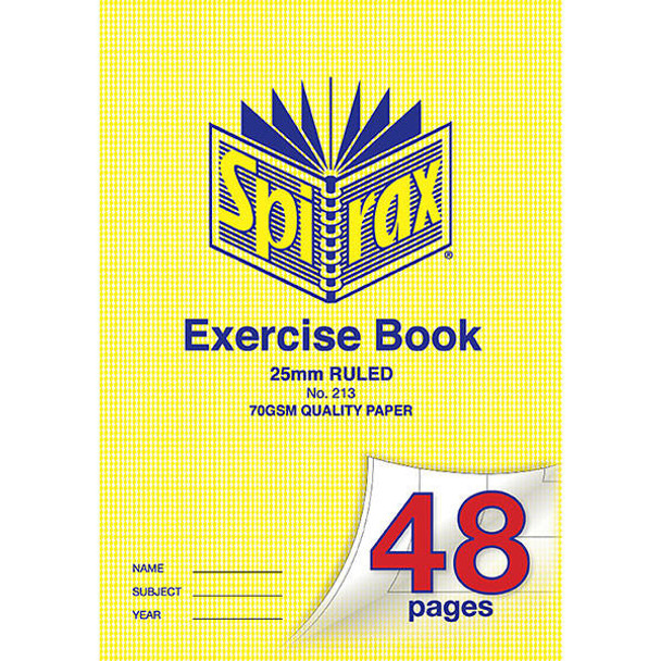Spirax 213 Exercise Book A4 25mm X CARTON of 20 56213