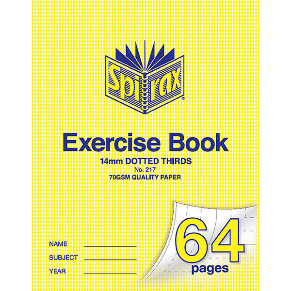 Spirax 217 Exercise Book 225x175 14mm Dt 64page X CARTON of 10 56217