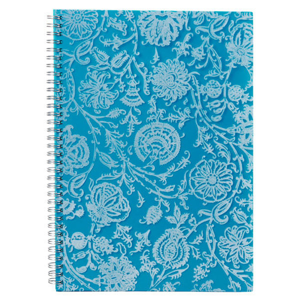 Spirax 532 Flocked Pp Notebook Blue A4 240 Pages X CARTON of 5 56532B