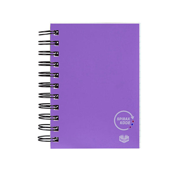 Spirax Kode P962 Solid Note Book 148x105 400 Page Purple X CARTON of 5 56962PU