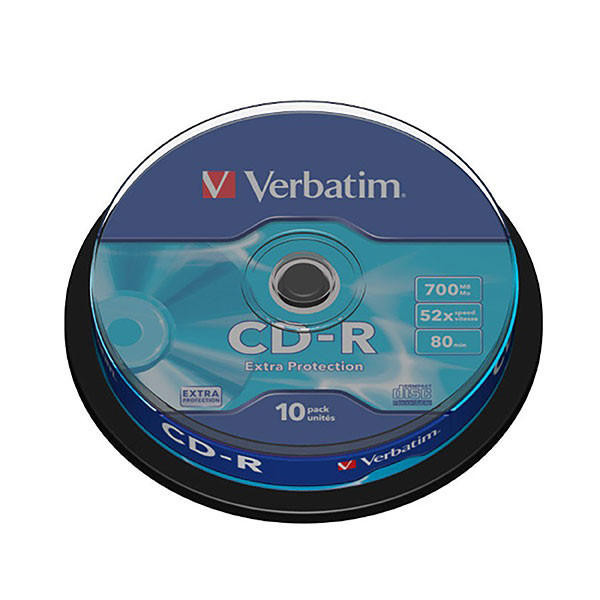 Verbatim Cd-R 80m White Printable Pack Of 50 25x X CARTON of 5 41908