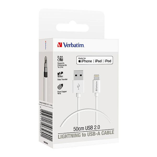 Verbatim Lightning Cable 50cm : 66580 