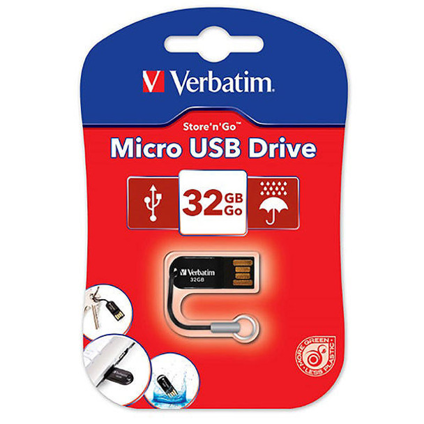 Verbatim Store And Go Micronro Usb Drive Micronro 32gb 44051
