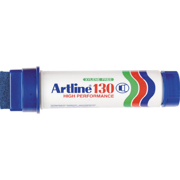 Artline 130 Permanent Marker 30mm Chisel Nib Blue BOX6 113003