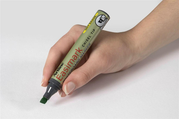 Artline 159 Easimark Whiteboard Marker 5mm Chisel Nib Green : 115904 