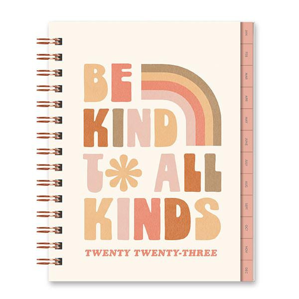 Orange Circle 2023 Edie Tabbed Planner Be Kind : 23389 