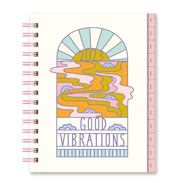 Orange Circle 2023 Edie Tabbed Planner Good Vibrations : 23390 