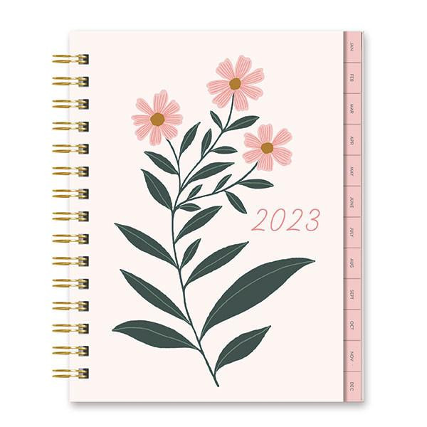 Orange Circle 2023 Edie Tabbed Planner Pink Petals : 23391 