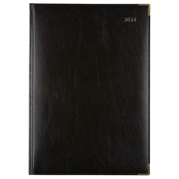 CUMBERLAND 2024 Corporate Diary A4 Day To A Page Black : 41CFBK24 
