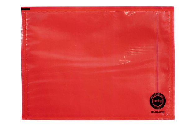 marbig Professional Packaging Envelope Plain 175x125mm Red Box1000 : 51160 