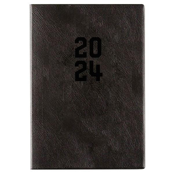 CUMBERLAND 2024 Monthly Planner A5 Month To View Black : 548PBK24 