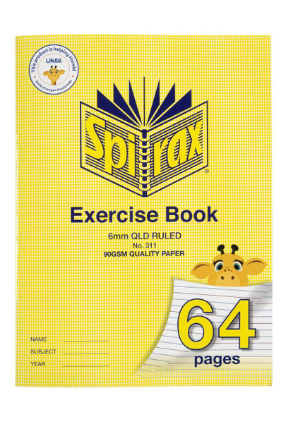 Spirax 311 Super Size Exercise 320x235 64page 6mm X Carton of 10 : 56311 