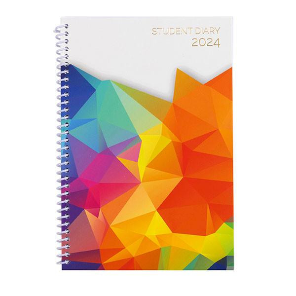 CUMBERLAND 2024 Student Diary A5 Spiral Week To View X Carton of 10 : 57PS24 