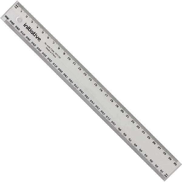 Pl Products Office Brands Ruler Clear Plastic 30cm X Carton of 24 : 7071792 