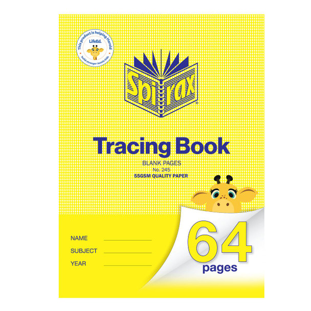 Spirax Tracing Book A4 64page Blank X Carton of 20 : 51245 