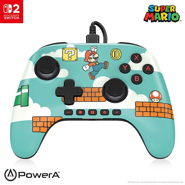 Powera Advantage Wired Controller Mario Time Nintendo Switch 2 : NSGP0527-01 