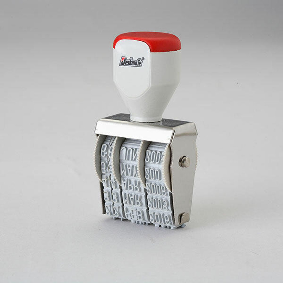 Deskmate Rubber Date Stamp 3mm 12 Year RP00403 The Stationery Store