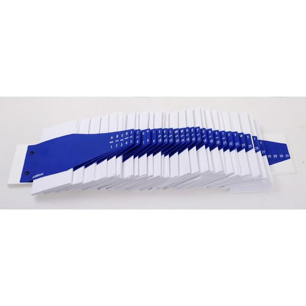 Celco Letter Sorter, a six-compartment plastic desktop organiser for envelopes, papers and folders