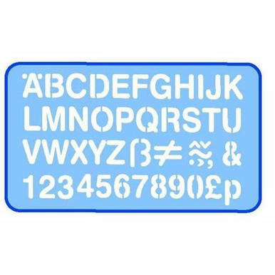 Helix Lettering Stencil 20mm : 0352760 | The Stationery Store