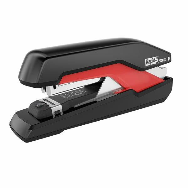 Rapid Omnipress So60 full strip stapler in black and red