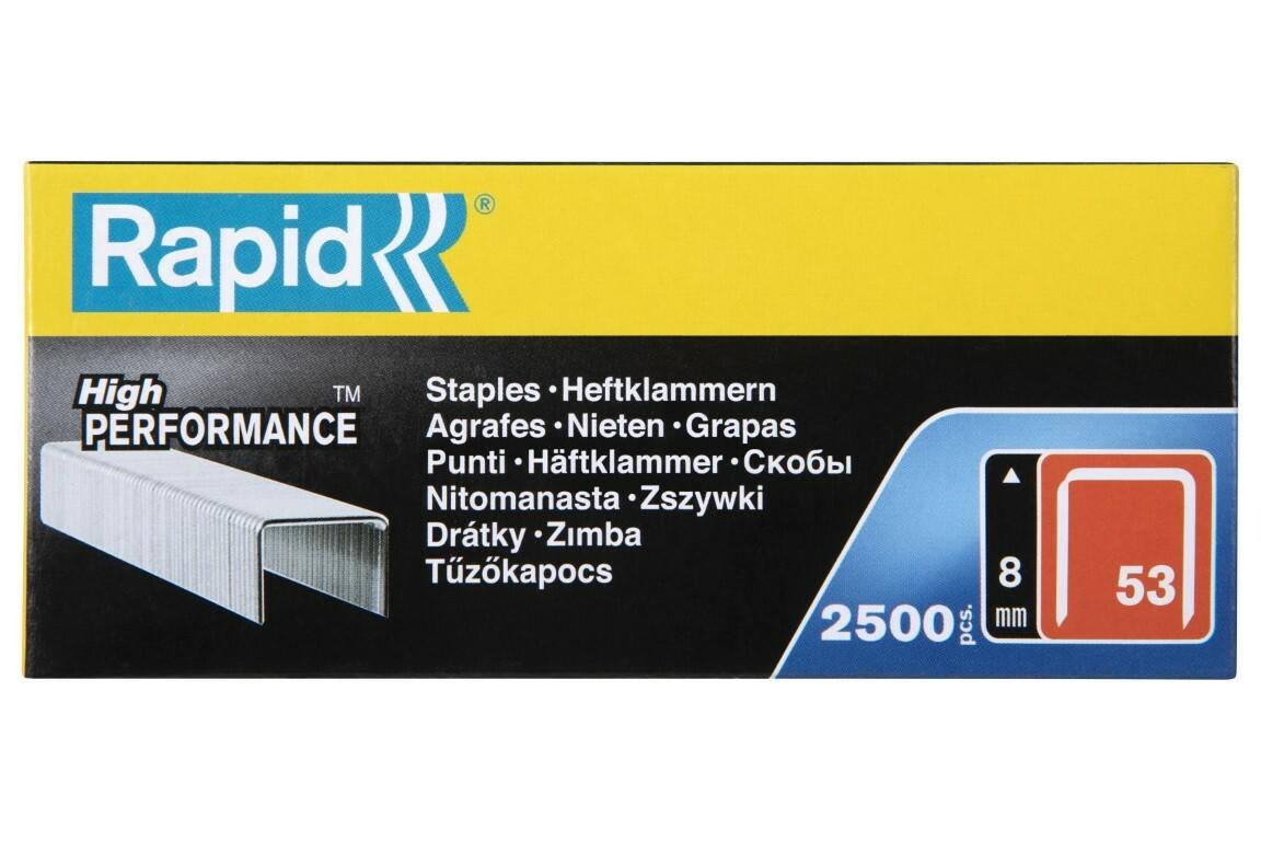 Rapid Tools 53/8mm staples, Box of 2500