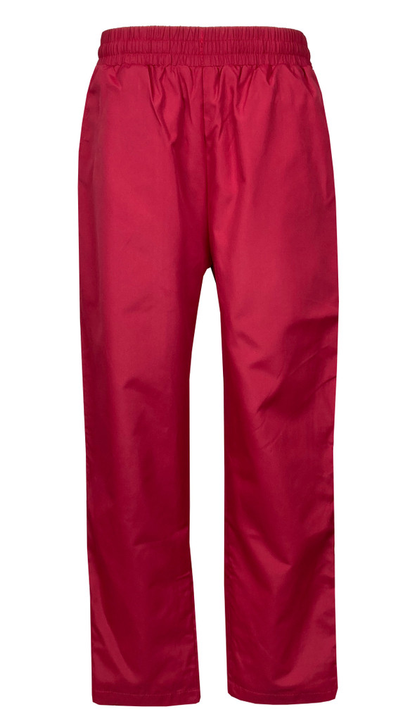 Red track suit trousers